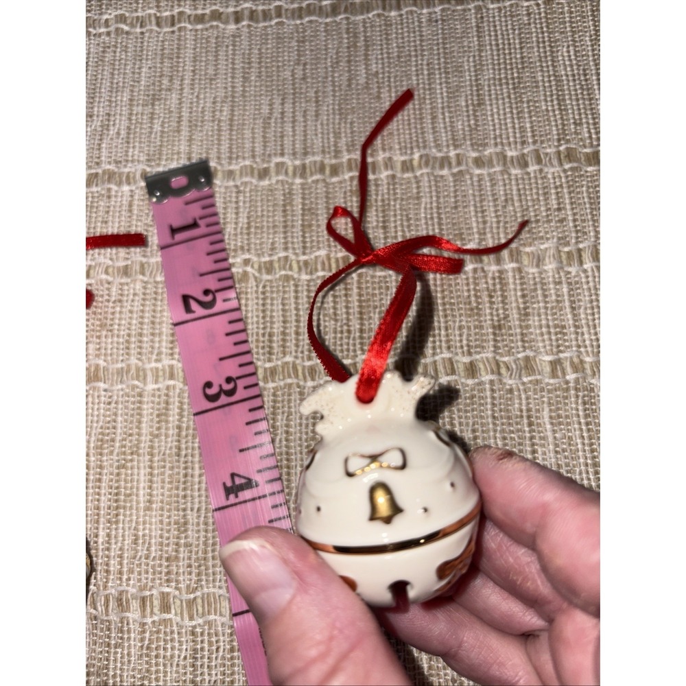 Set Of 3 Lenox Just Jingles Miniature Ornaments VTG - Picture 8 of 9